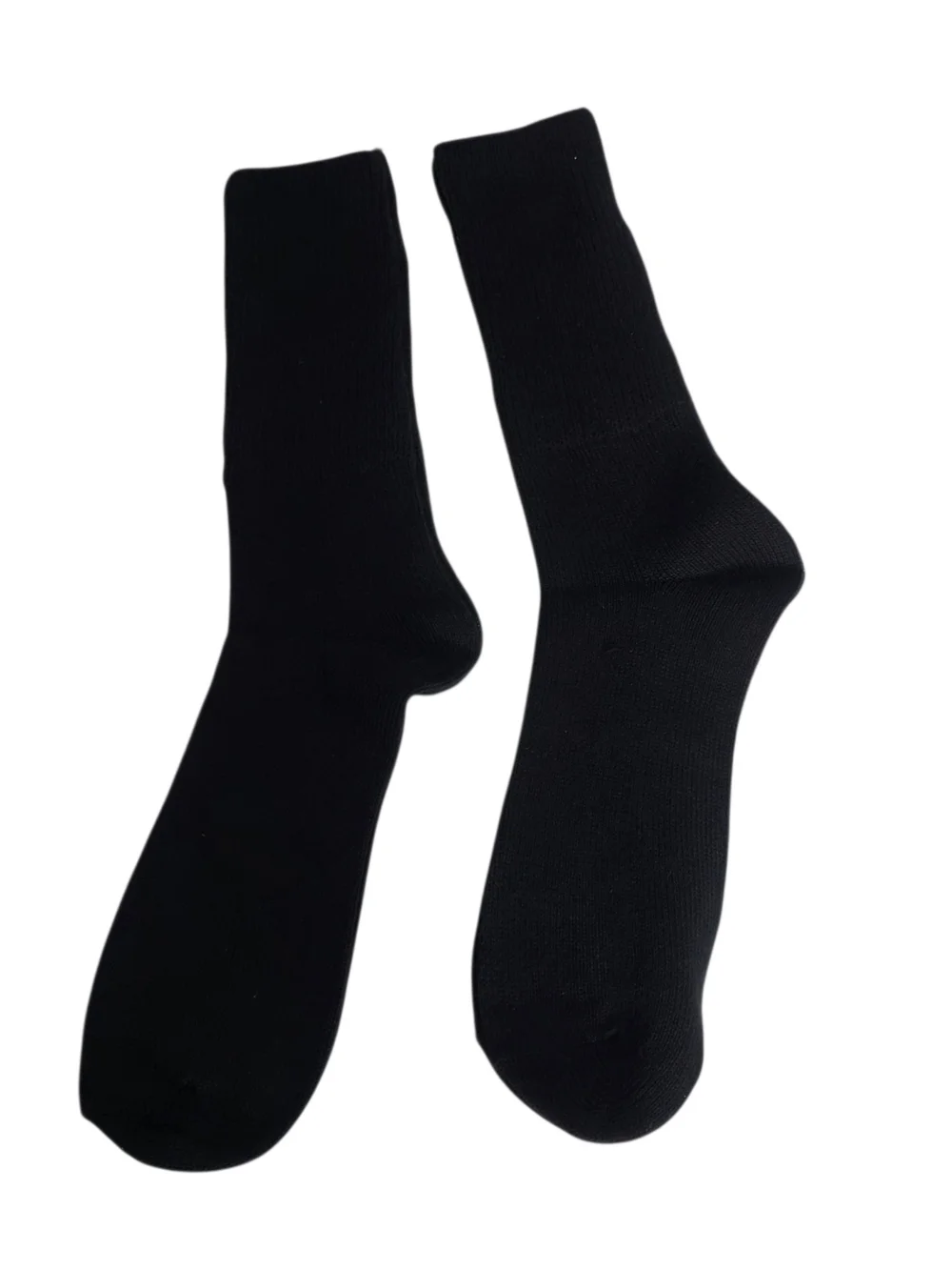 Classic Black Men's Dress Crew Socks - Everyday Comfort